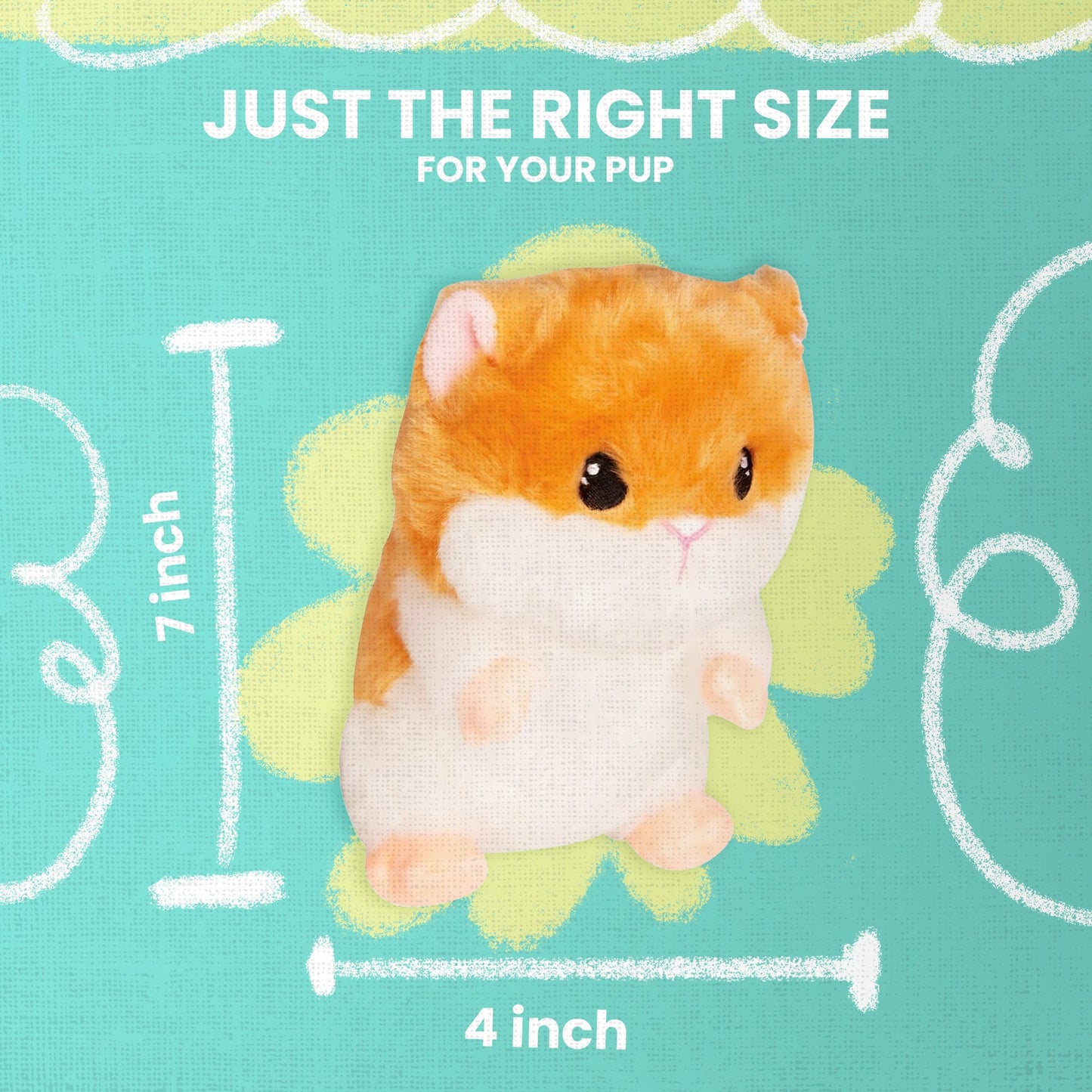 Snugarooz Plush Dog Toy Hannah's Hamster 7in