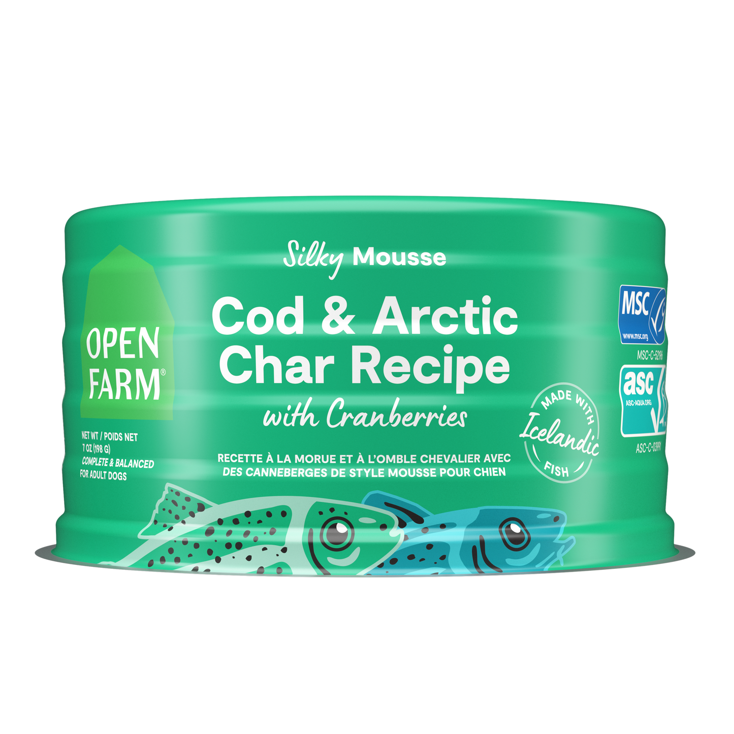 Open Farm Cod & Arctic Char Recipe With Cranberries For Dogs 7oz Can