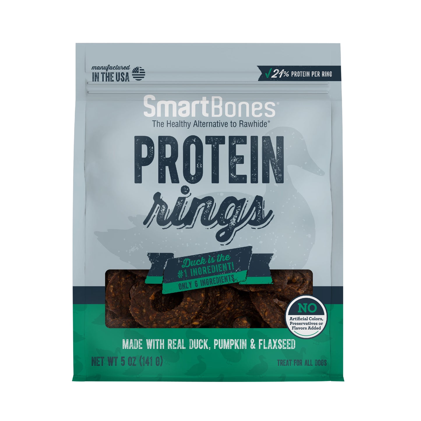 SmartBones Protein Rings With Real Duck, Pumpkin And Flaxseed, 5 OZ