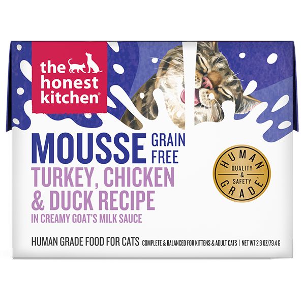 The Honest Kitchen Cat Mousse Grain Free Turkey Chicken in Goat Milk 2.8oz