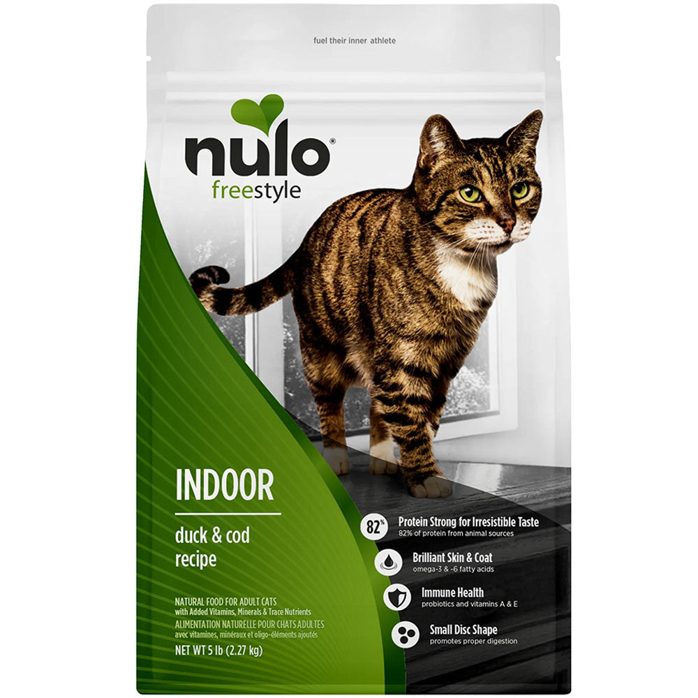 Nulo Freestyle Indoor Duck & Cod Recipe Adult Dry Cat Food 5lb
