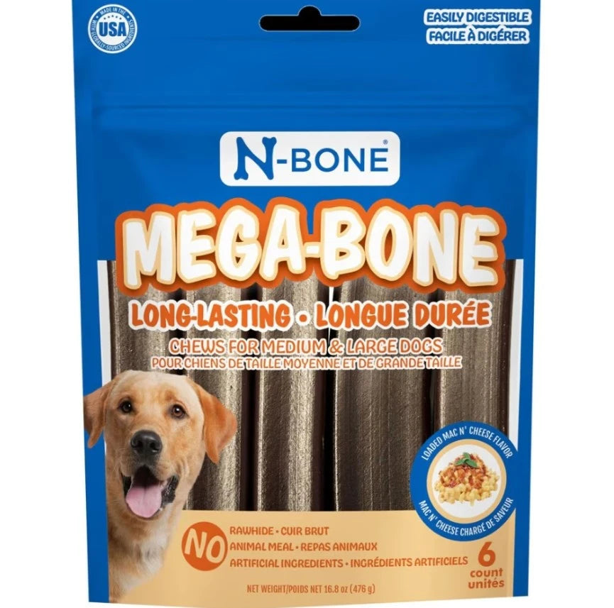 N-Bone Mega Bones Dog Treats 6 ct