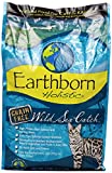 Earthborn Holistic Grain-Free Wild Sea Catch Salmon & Herring Natural Dry Cat Food, 4lb