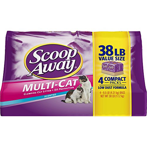 Scoop Away Multi-Cat Scented Cat Litter 38lb