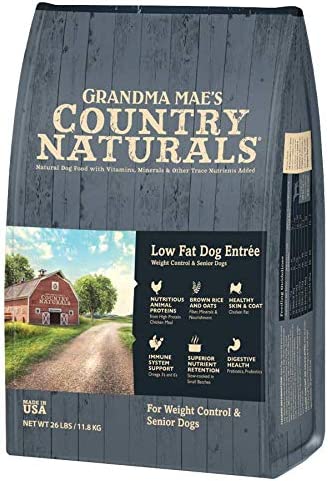 Grandma Mae's Country Naturals Senior Low Fat Entrée Dry Dog Food, 14 Lb
