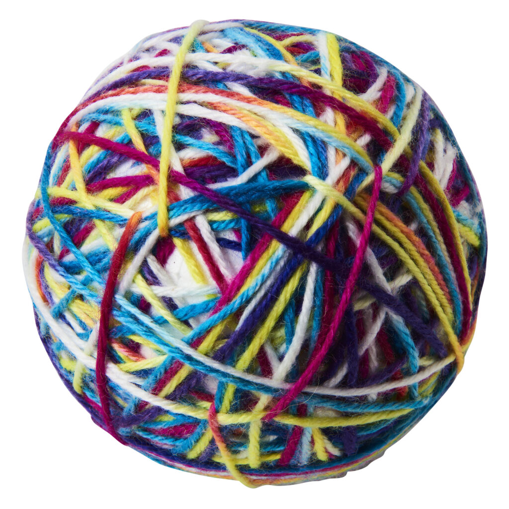 Spot Ethical Pet Cat Toy Sew Much Fun Yarn Ball 3.5In