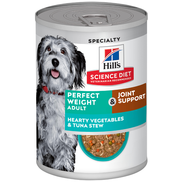 Hill's Science Diet Dog Adult Perfect Weight & Joint Vegetable and Tuna Stew 12.5oz
