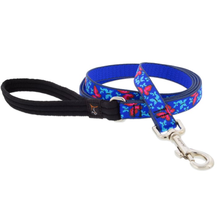 Lupine Pet Dog 6 Ft Long 3/4 In Leash Original Designs Social Butterfly