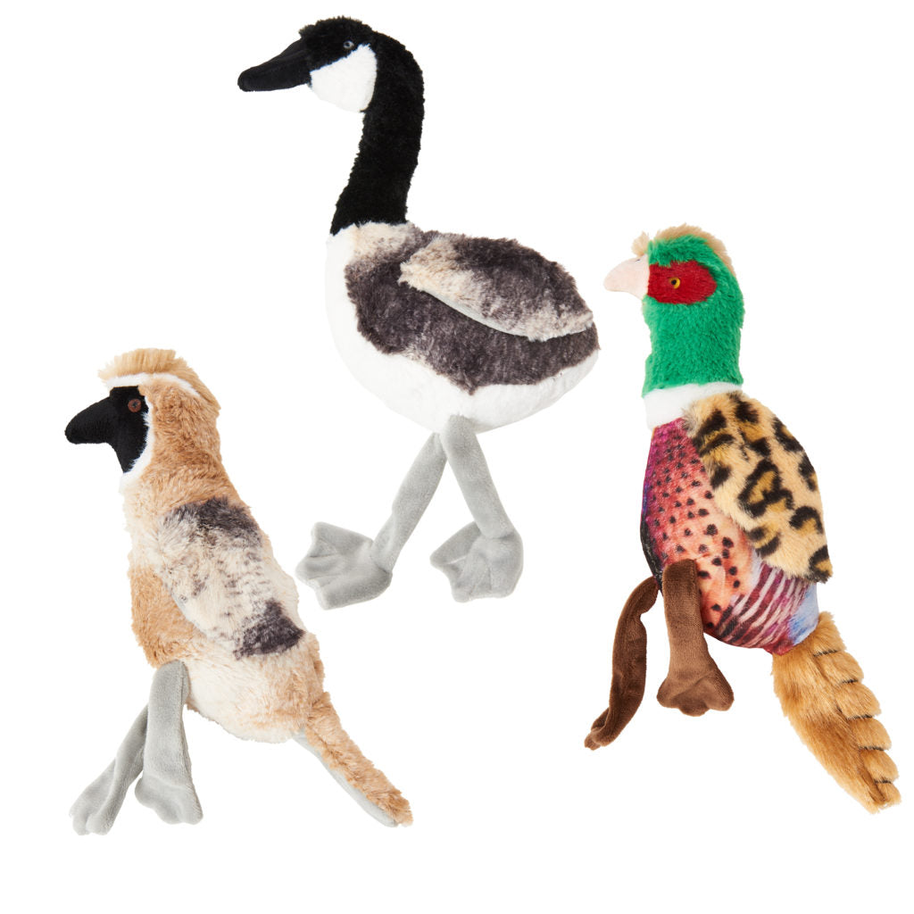 Spot Ethical Pet Dog Toy Bird Calls Plush 12In Assorted