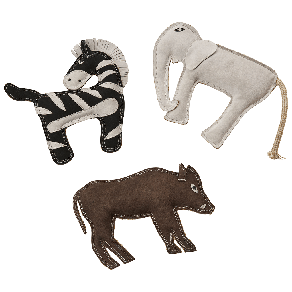 Spot Ethical Pet Dog Toy Dura-Fused Leather Jungle 11In Assorted