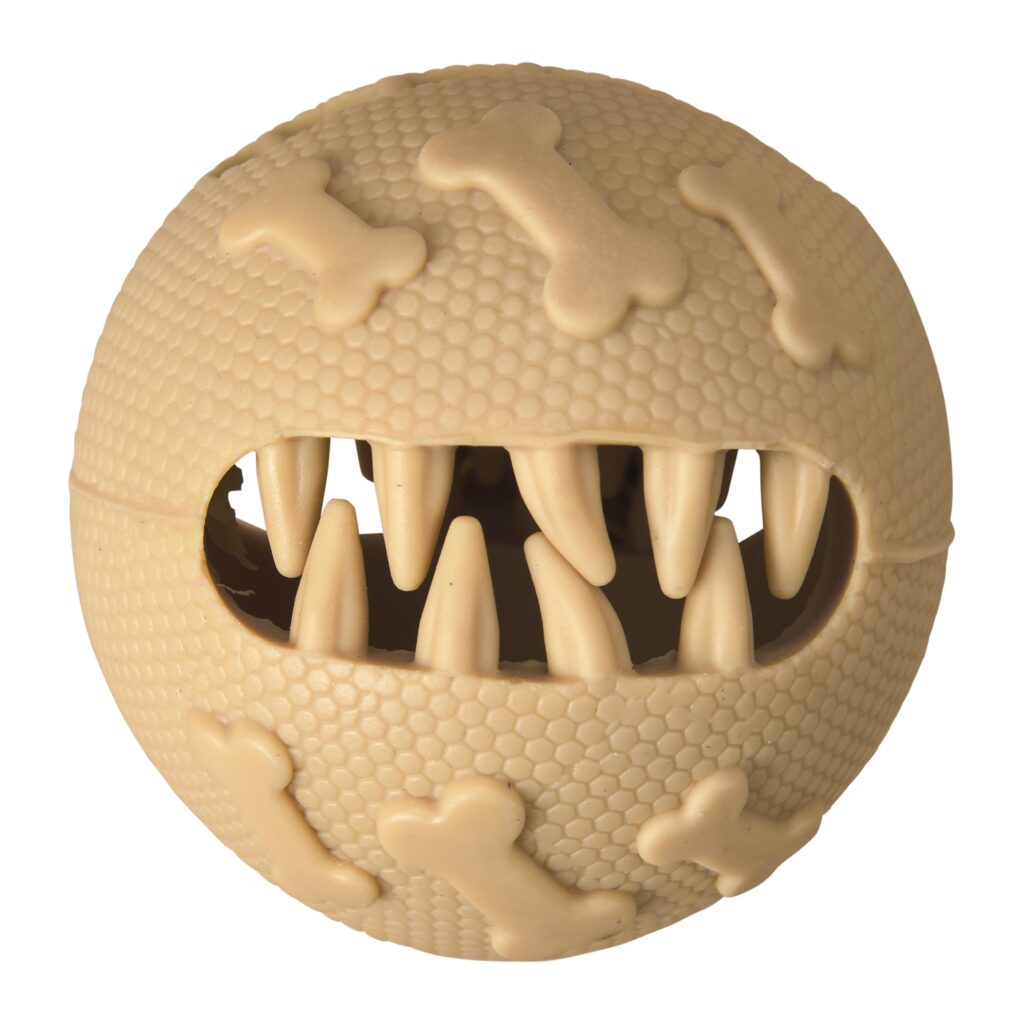 Spot Ethical Pet Dog Toy Love The Earth Natural Rubber Treat Ball 3In