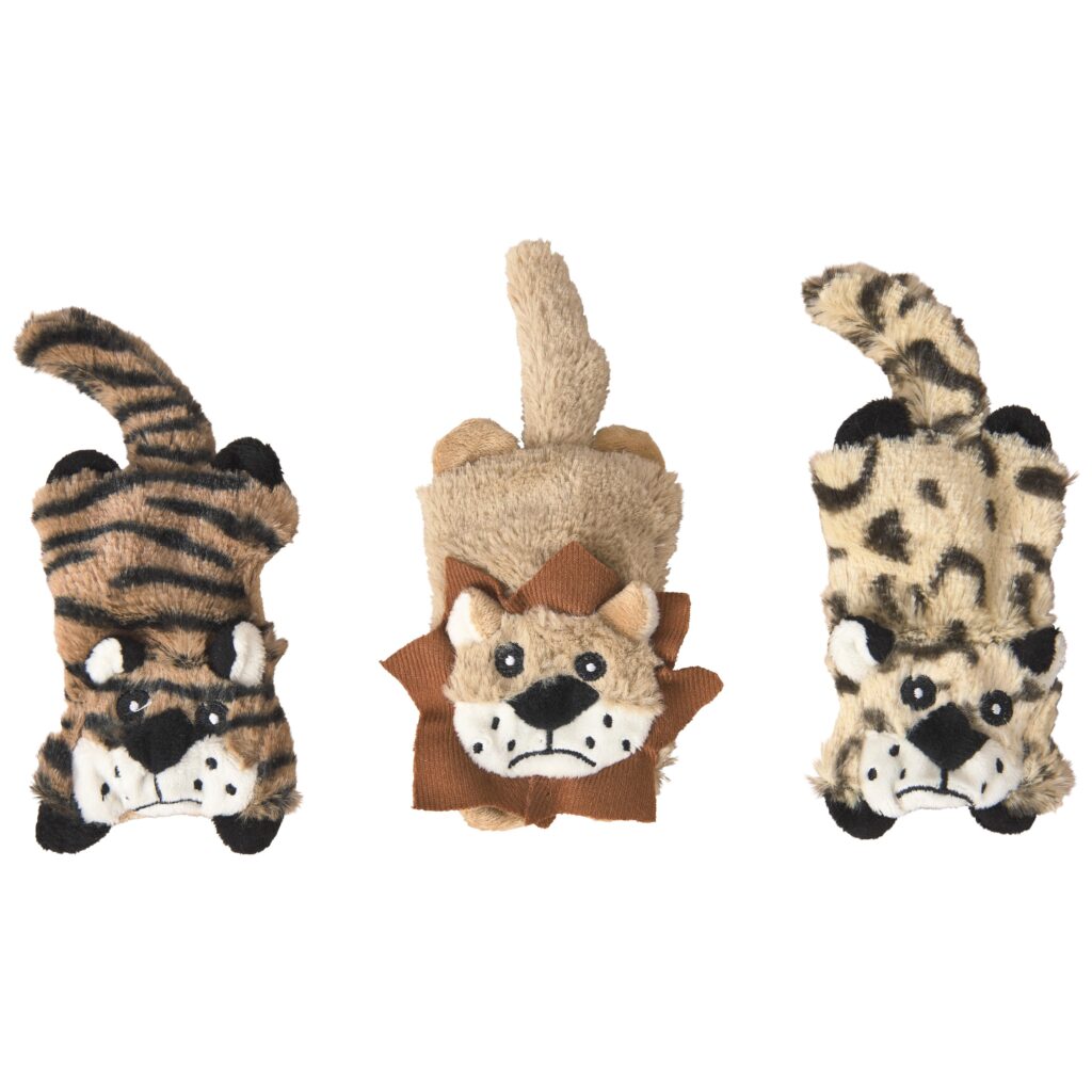 Spot Ethical Pet Dog Toy Lil Spots Flat Cats 5In 3Pk