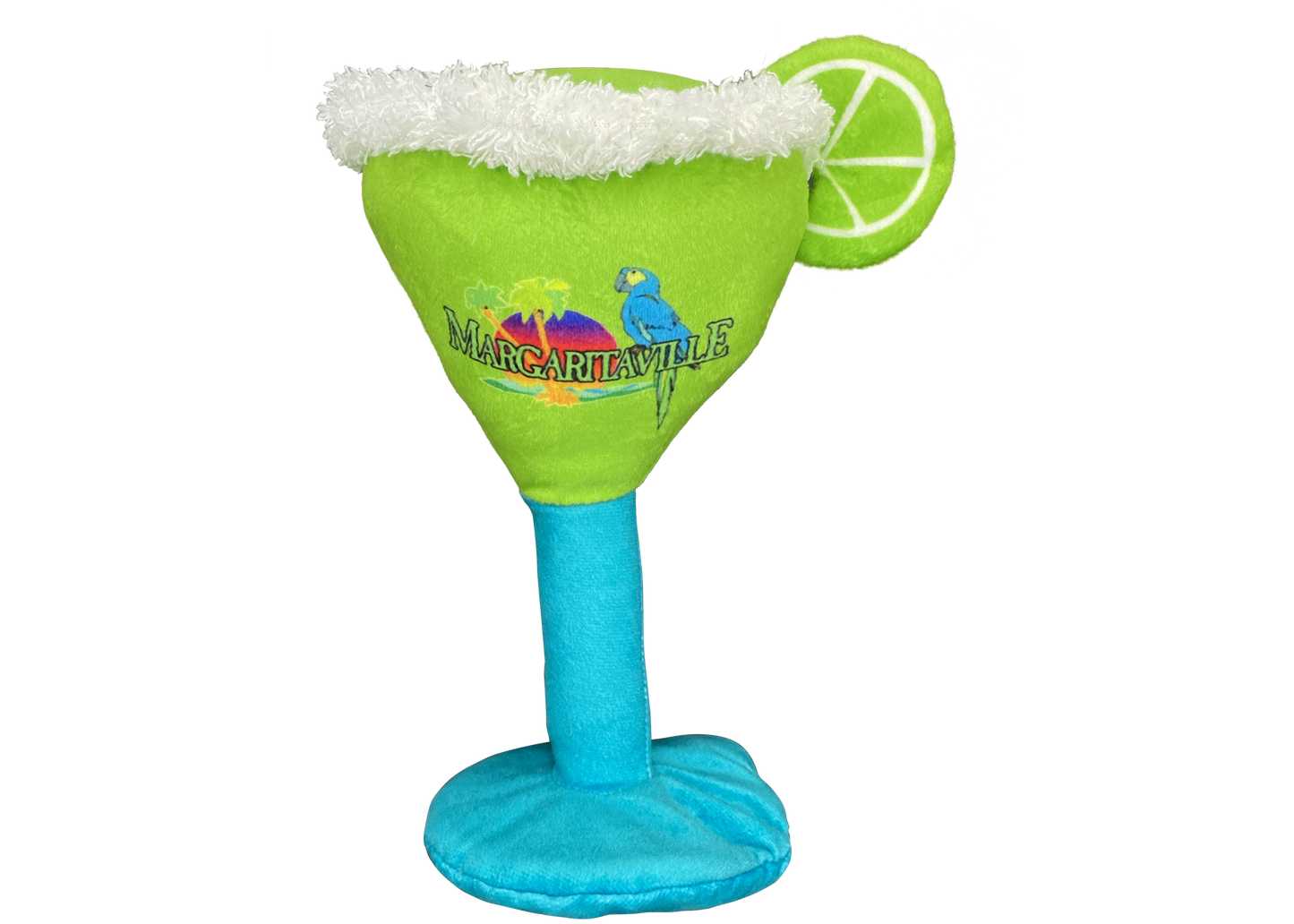 Multipet Plush Dog Toy Margaritaville Margarita Glass 8in
