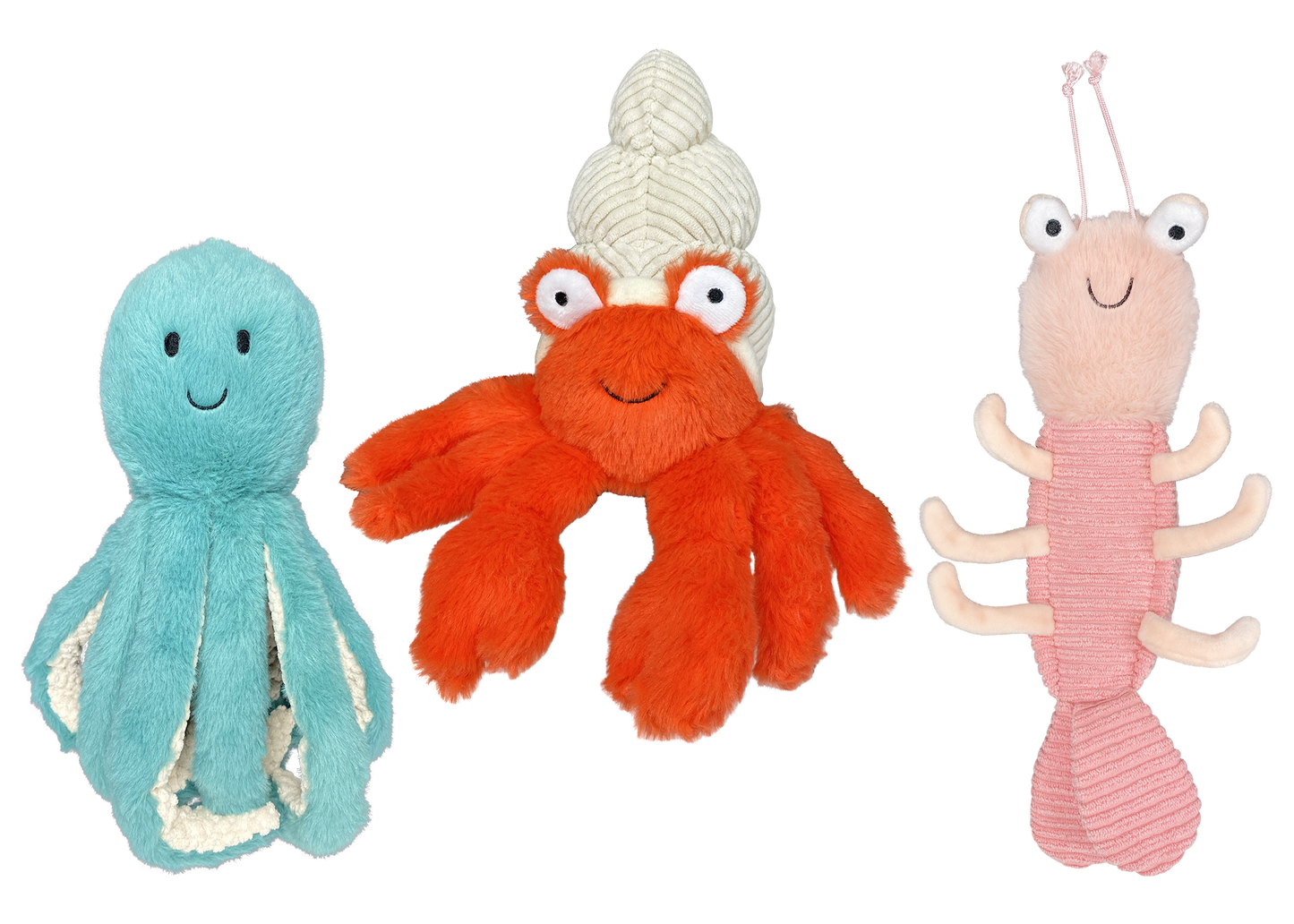 Multipet Plush Dog Toy Margaritaville Coral Reefers Assorted