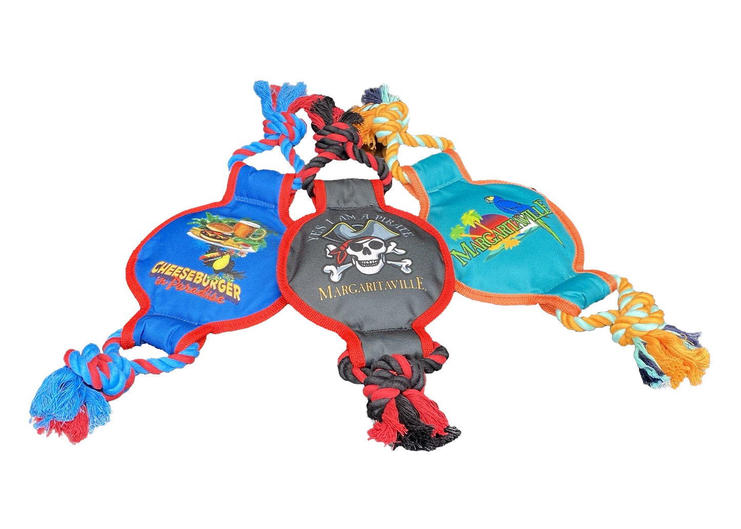 Multipet Dog Toy Margaritaville Rope Tugs 18in Assorted