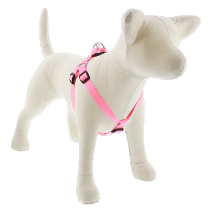 Lupine Pet Dog 3/4 In Wide 20-30 In Step In Harness Basics Pink