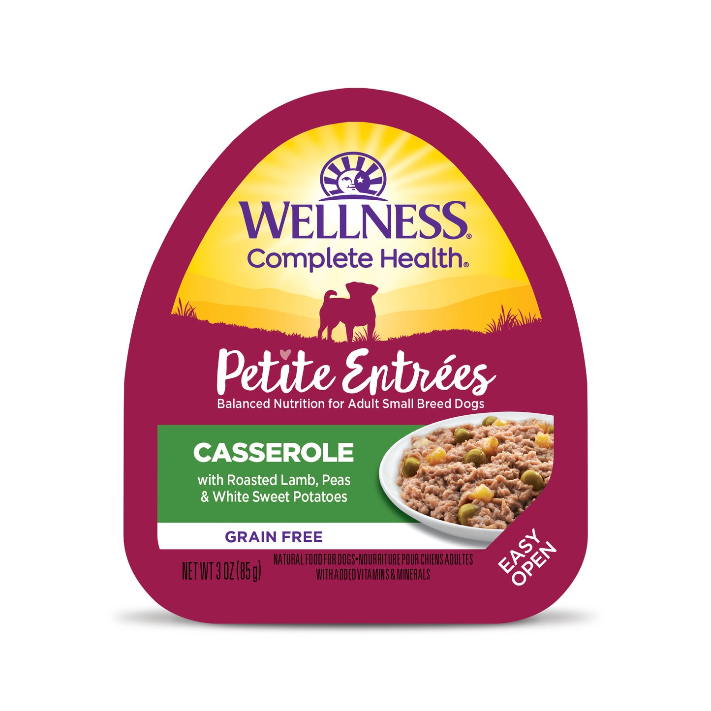 Wellness Petite Entrées Casserole With Roasted Lamb Peas & White Sweet Potatoes 3oz Cup