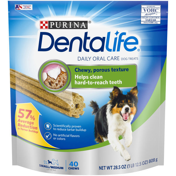 Purina DentaLife Made in USA Facilities Small Dog Dental Chews 28.5oz