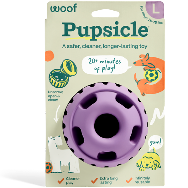 Woof Pet Dog Pupsicle Toy Lavender Large