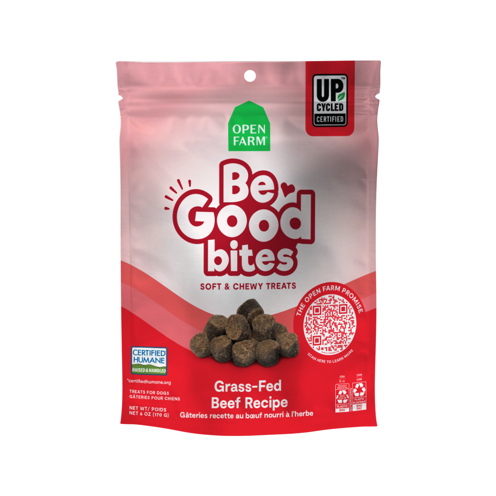 Open Farm Be Good Bites Grass-Fed Beef Treats For Dogs 6oz Bag