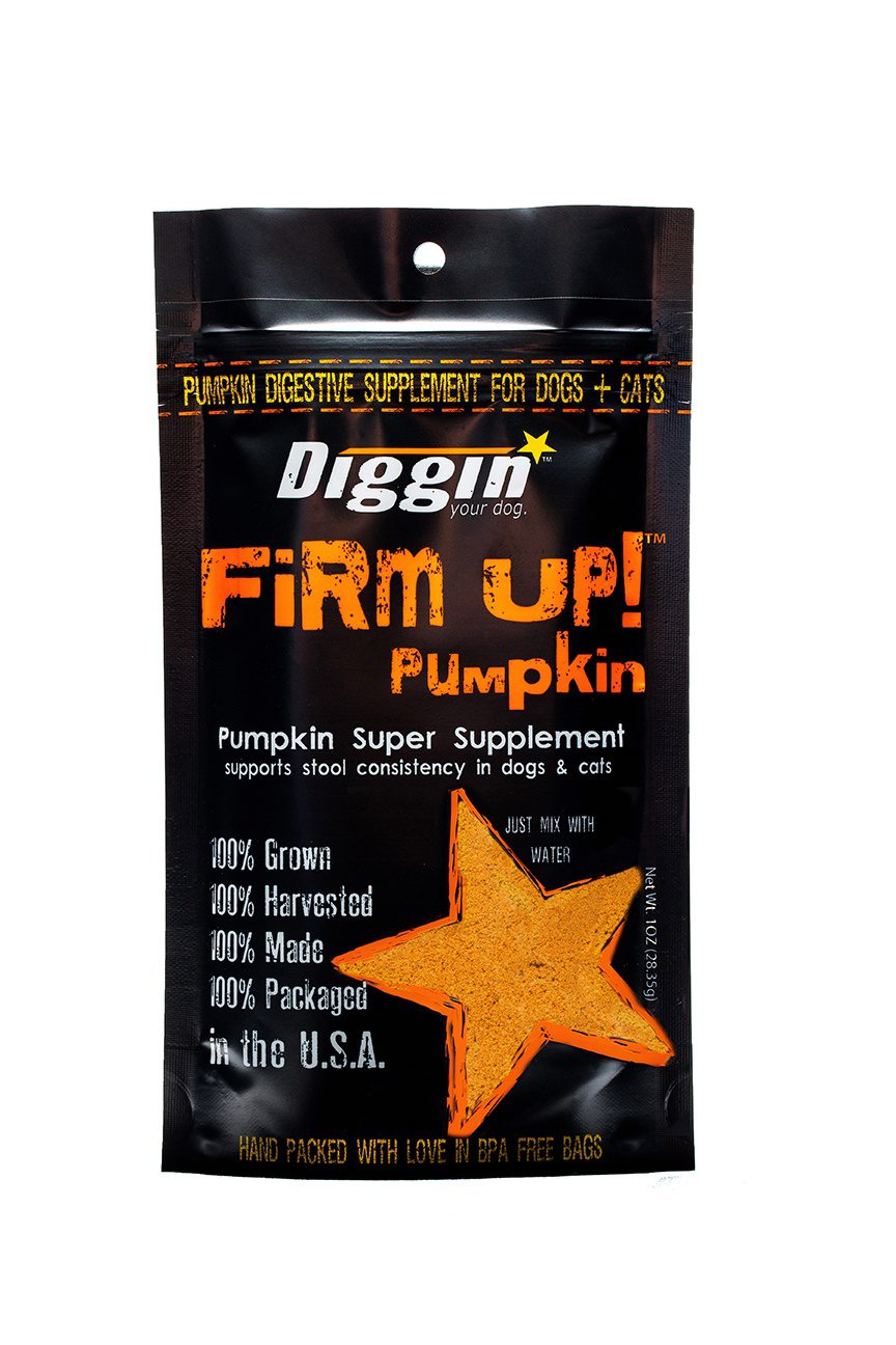 Diggin Your Dog Firm Up! Pumpkin Digestive Aid for Dogs & Cats 16 oz