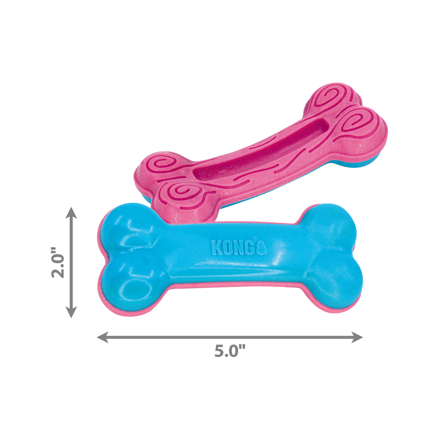 Kong Dog Toy ChewStix Puppy Curve Bone Large