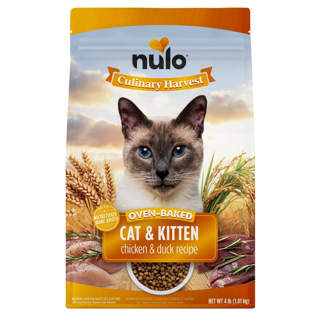Nulo Culinary Harvest Baked Chicken & Duck Recipe For Adult Cats & Kittens 4lb