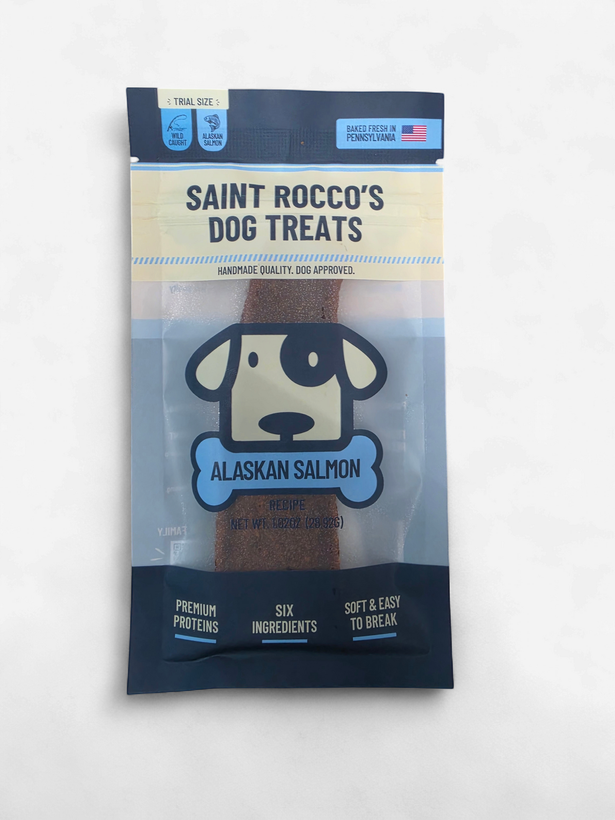 Saint Rocco's Jerky Dog Treats Alaskan Salmon 1 oz