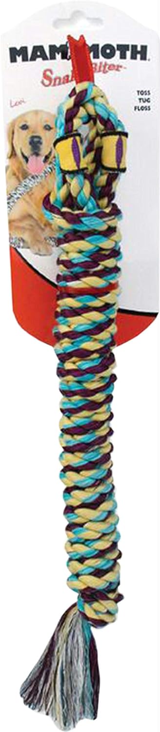 Mammoth Pet SnakeBiter Shorty Rope Dog Toy 18"