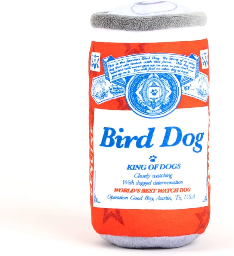 O.G.B. Operation Good Boy Beer Can Dog Plush Toy