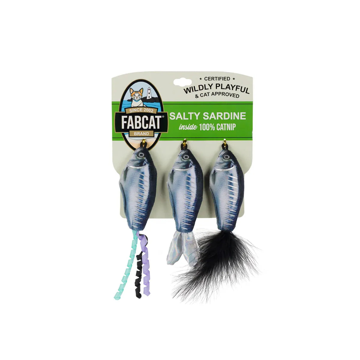 Fabcat Cat Toy Foodie Salty Sardines