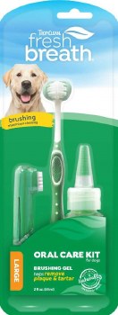 TropiClean Fresh Breath Oral Care Kit for Large Dogs