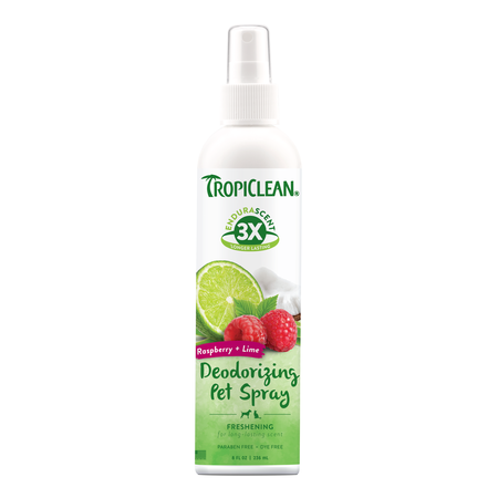 TropiClean Dog Grooming Endurascent Spray Raspberry Lime 8 oz