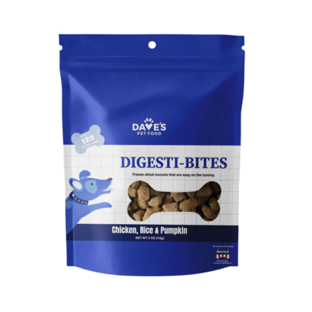 Dave's Dog Treat FD Digesti-Bites Chicken Rice Pumpkin 4oz