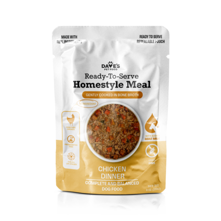 Dave's Dog Wet Homestyle Grain Free Chicken Pouch 9 oz