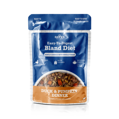 Dave's Dog Wet Homestyle Bland Duck & Pumpkin Pouch 9 oz