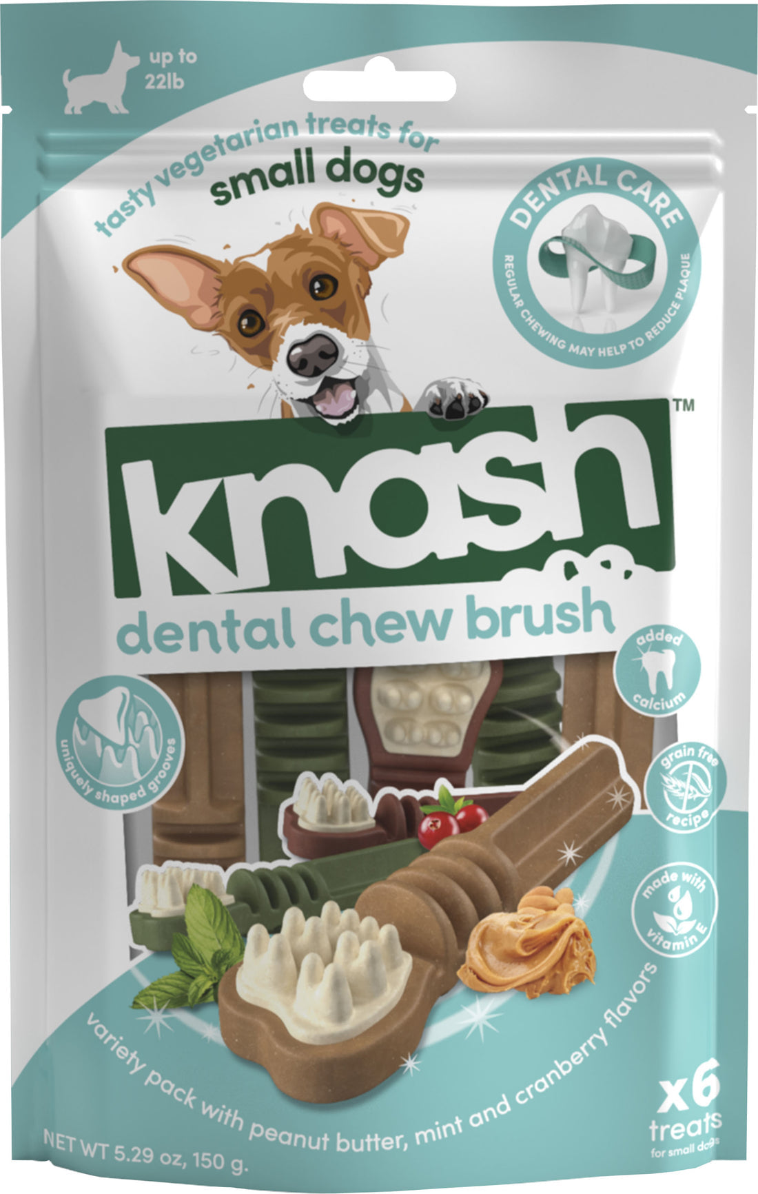 Fieldcrest Farms Nothin' To Hide Knash Dog Dental Brush 7 Pk