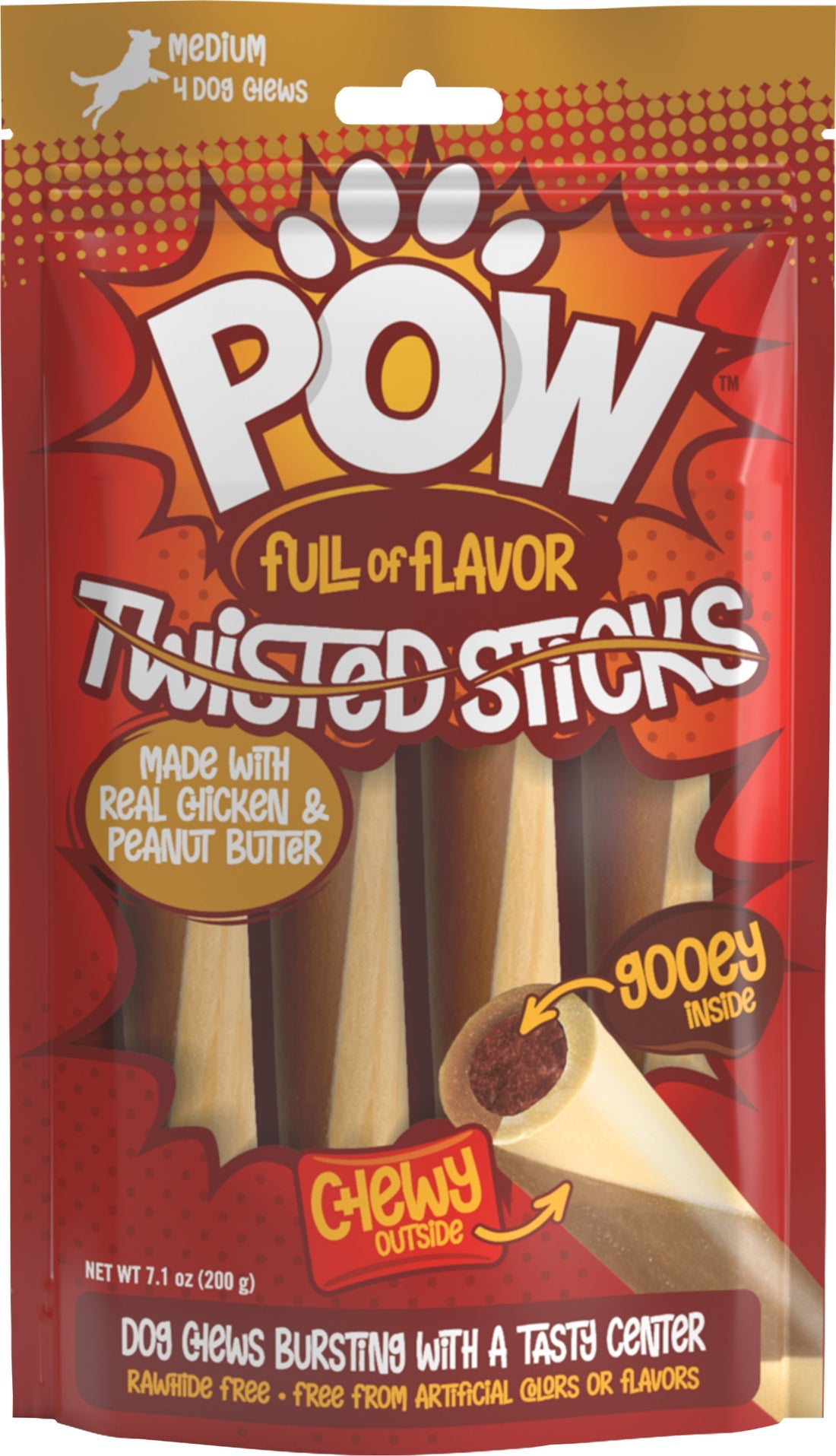 Fieldcrest Farms Nothin' To Hide Pow Twisted Stix Dog Treats 2Pk