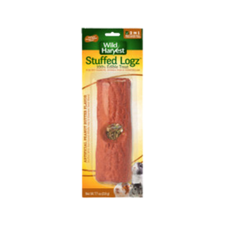 Wild Harvest Stuffed Logz Edible Small Animal Treat- Peanut Butter Flavor 7.7 oz