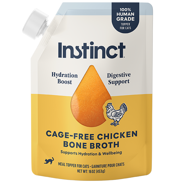Instinct Chicken Bone Broth Meal Topper for Cats 16 oz