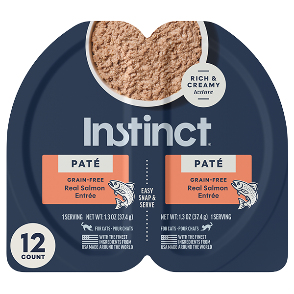 Instinct Split Cup Grain Free Salmon Pate for Cats 2.6oz