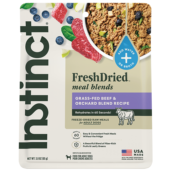 Instinct FreshDried Meal Blends for Dogs Beef and Orchard 3oz