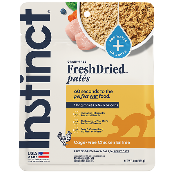 Instinct FreshDried Pates for Cats Chicken Entree 3oz
