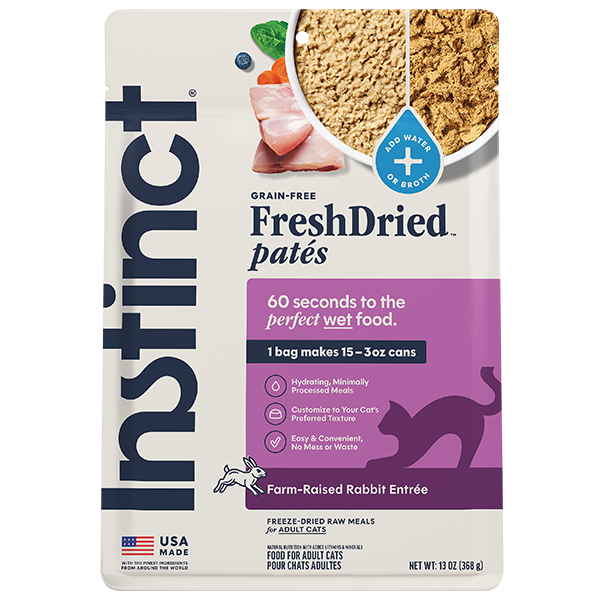 Instinct FreshDried Pates for Cats Rabbit Entree 13oz