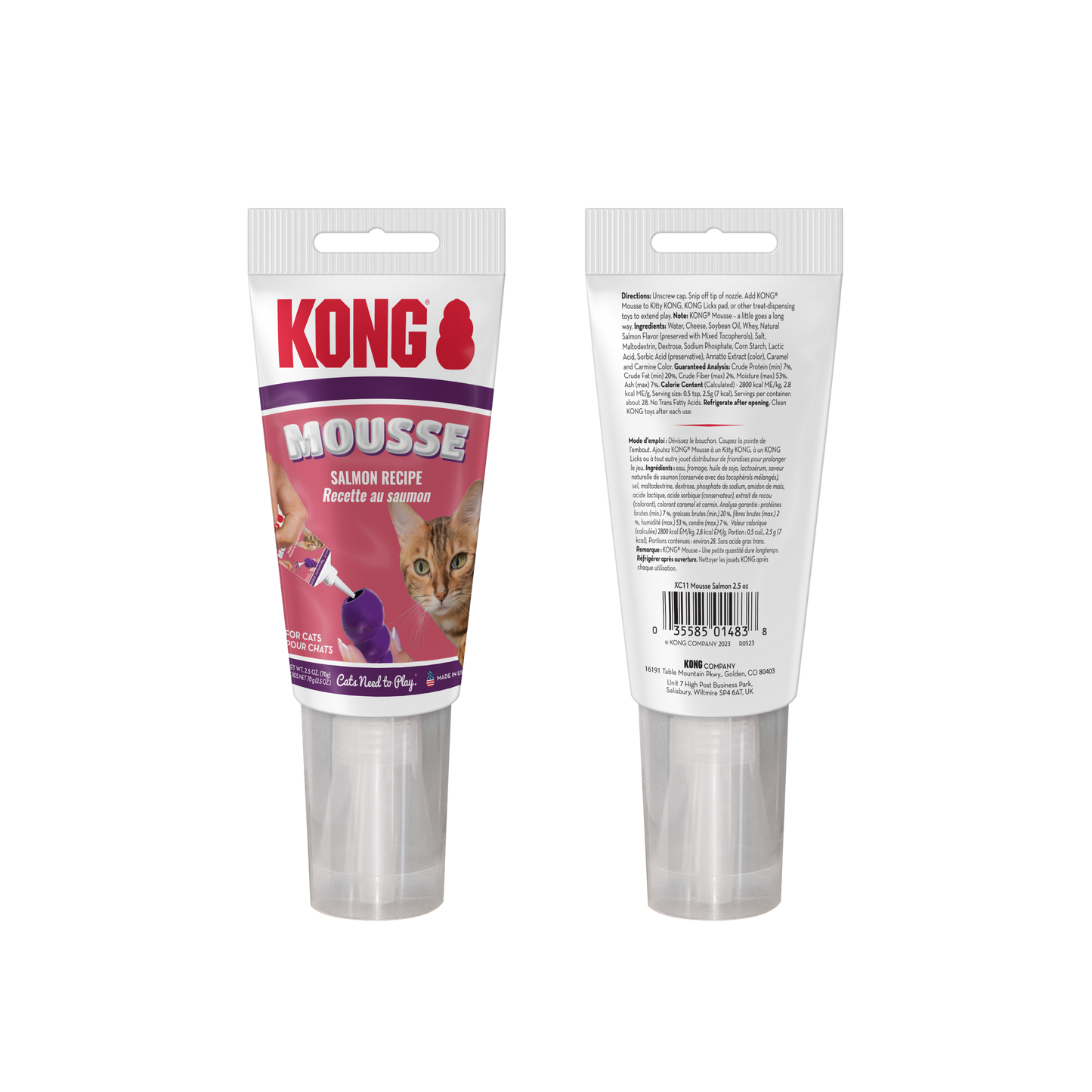 Kong Cat Treat Mousse Salmon 2.5 oz