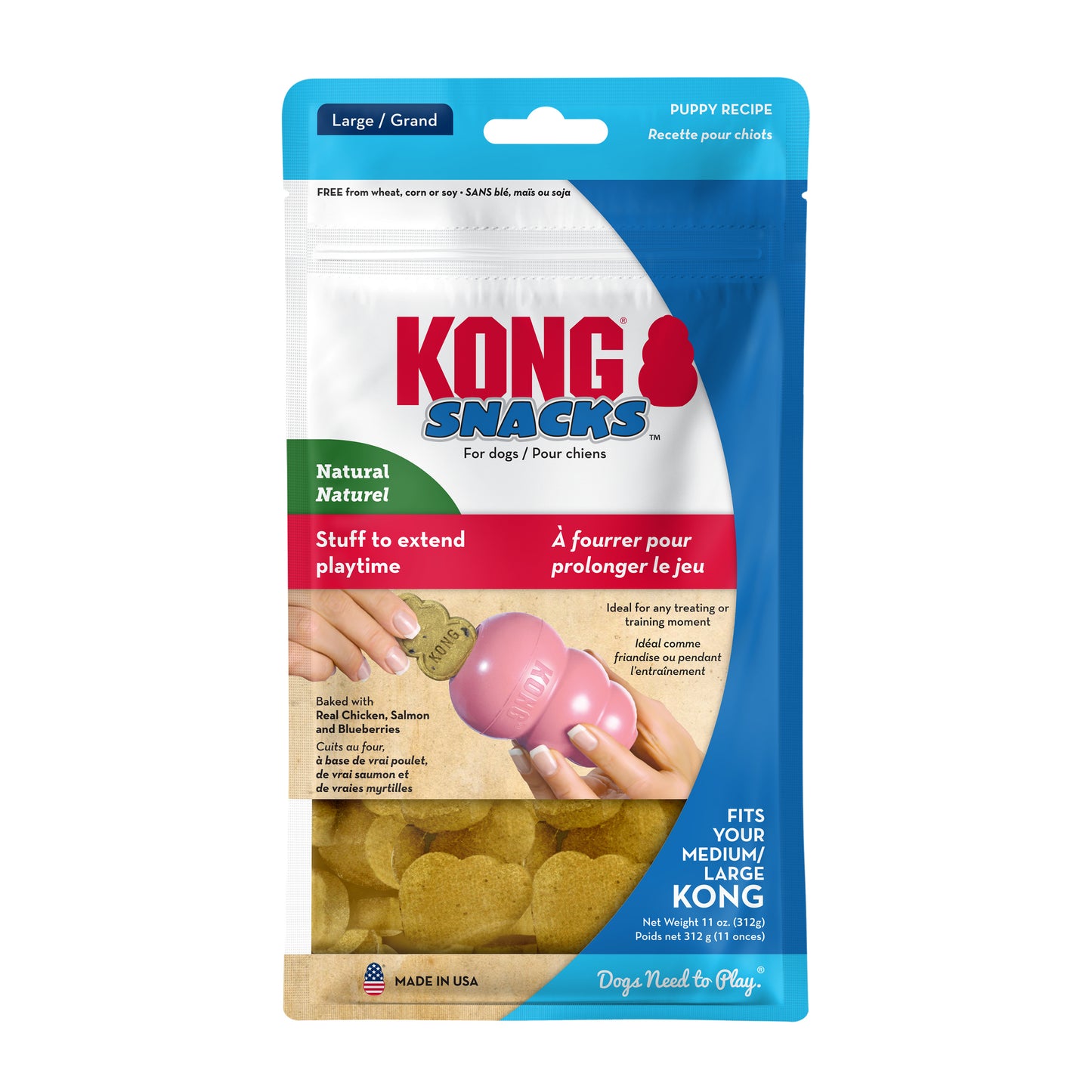 Kong Dog Treat Snacks Puppy Medium