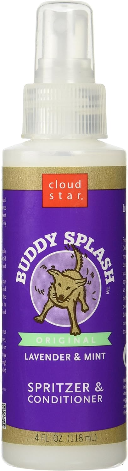 Cloud Star Buddy Grooming Splash Dog Spray, Lavender & Mint, 4 oz. Bottle