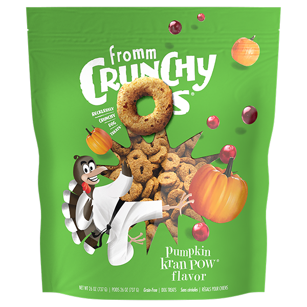 Fromm Dog Crunchy Os Grain Free Pumpkin Kran POW Treats 26 oz
