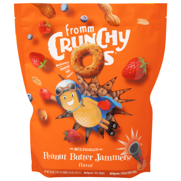 Fromm Dog Crunchy Os Peanut Butter Jammers Treats 26 oz