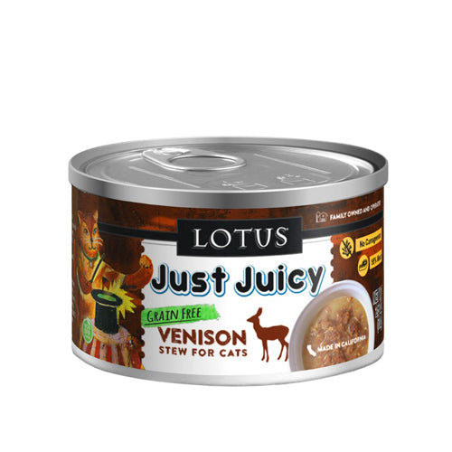 Lotus Wet Cat Food Juicy Stew Venison 2.5oz
